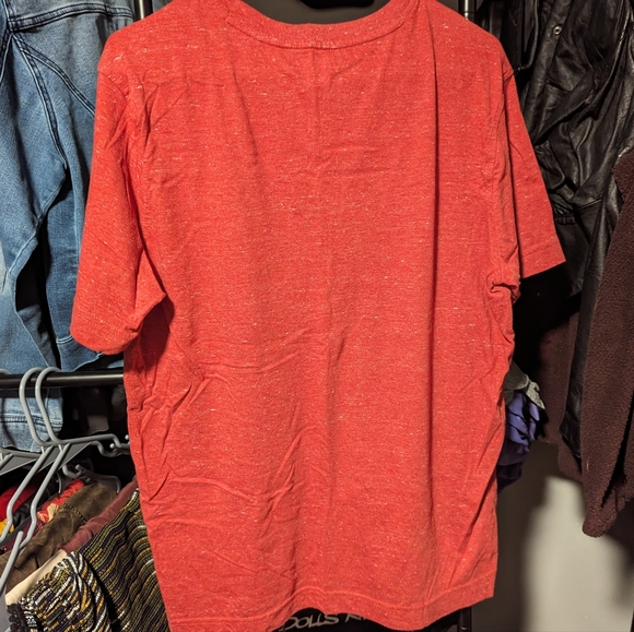 Red Basic V Neck - Picture 4 of 4